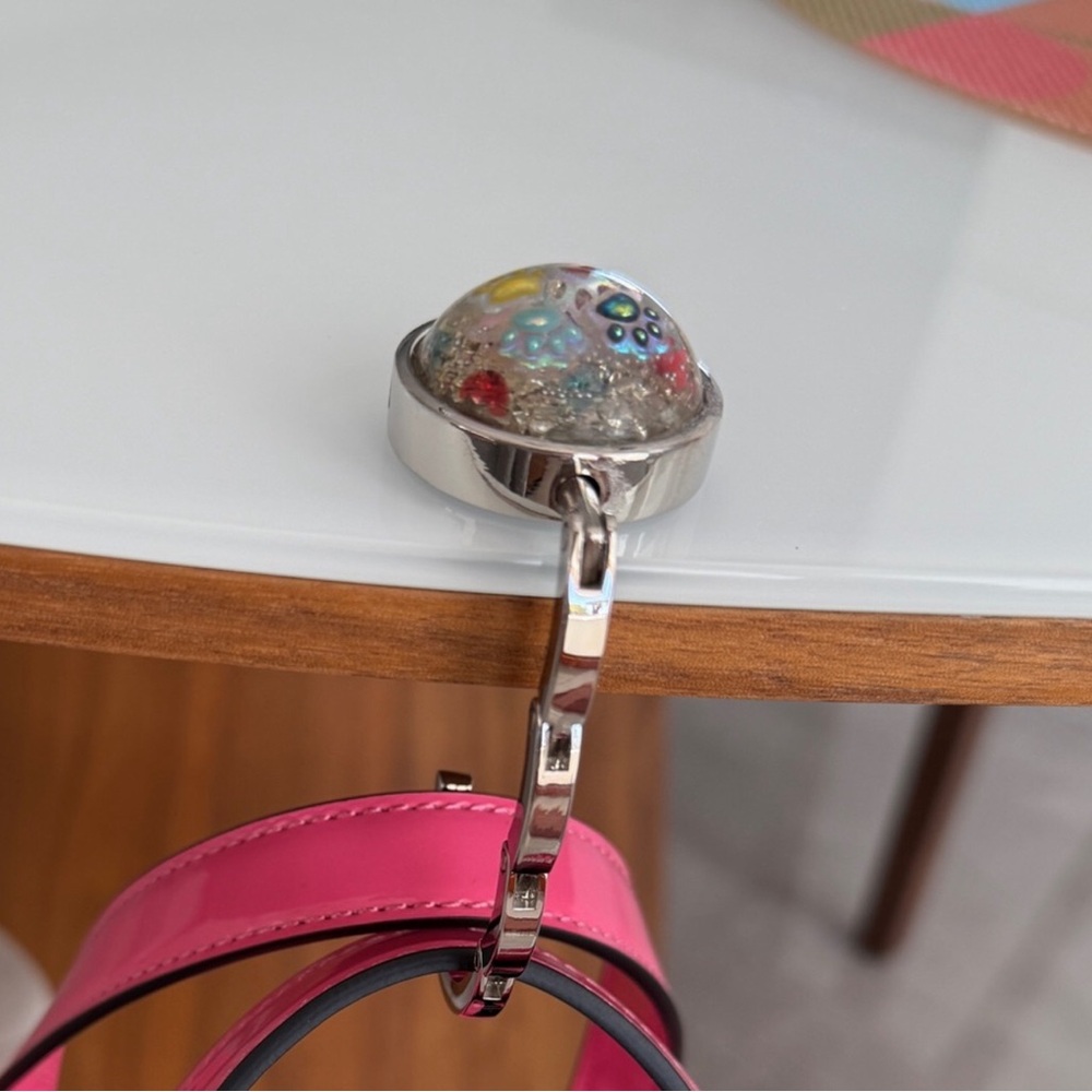 Foldable Bag Hook/Purse Hanger - Dog Mom - Handmade - Fits Most Tables